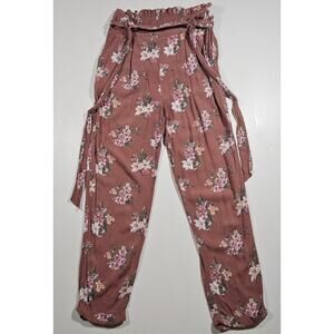 American Eagle Women's Floral Print Lily Pants Size S Feminine Cottage Boho